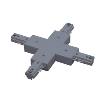 Track Syst & Comp-2 Cir X Connector, 2 Circuit Track, Right Polarity, in Silver (167|NT-2315S)