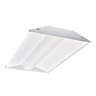 LED Lay-In Cb Troffer 2X4 LED Center Basket Troffer, W/ Em Battery in White (167|NPTCB-E24L40/40AWEM)