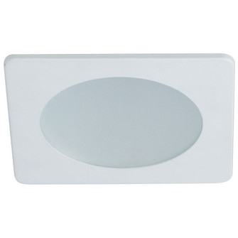 Rec Lv 4'' Square Trim 4'' Flat Frost Lens,Sq Trm in White (167|NL-4826W)