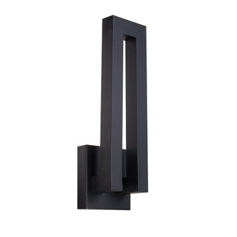 Forq LED Outdoor Wall Sconce in Black (281|WS-W1718-BK)