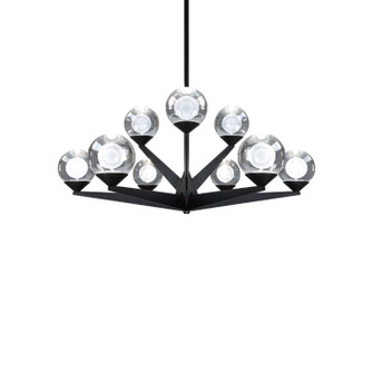 Double Bubble LED Chandelier in Black (281|PD-82027-BK)