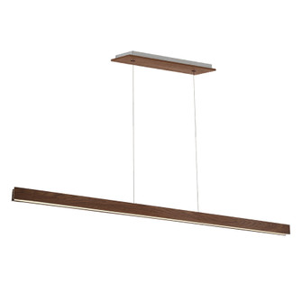 Drift LED Linear Pendant in Dark Walnut (281|PD-58784-DW)