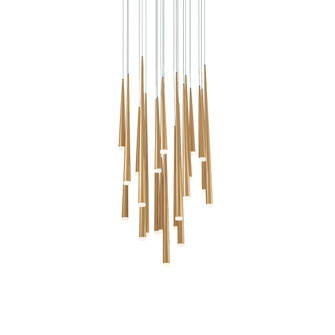 Cascade LED Pendant in Aged Brass (281|PD-41821R-AB)