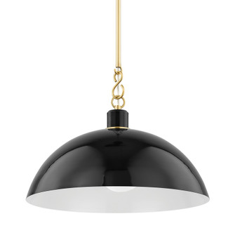 Camille One Light Pendant in Aged Brass (428|H769701L-AGB/GBK)