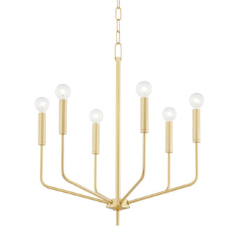 Bailey Six Light Chandelier in Aged Brass (428|H516806-AGB)