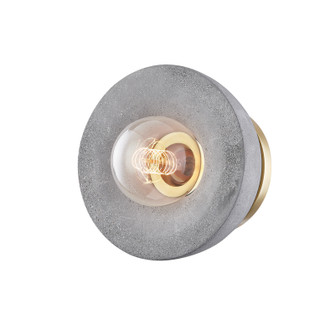 Poppy One Light Flush Mount in Aged Brass (428|H400501-AGB)