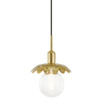 Alyssa One Light Pendant in Aged Brass (428|H353701-AGB)
