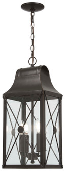 De Luz Four Light Outdoor Chain Hung in Oil Rubbed Bronze W/ Gold High (7|73297-143C)