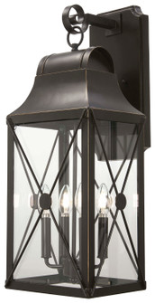 De Luz Four Light Outdoor Wall Mount in Oil Rubbed Bronze W/ Gold High (7|73293-143C)