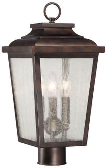 Irvington Manor Three Light Post Mount in Chelesa Bronze (7|72176-189)