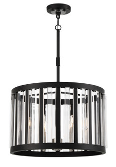 Majestic Splendor Six Light Chandelier in Sand Coal And Polished Nickel (7|5496-729)