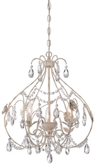 Isabella'S Crown Three Light Mini Chandelier in Provencal Blanc (7|3154-648)