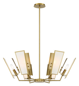 Ricochet Six Light Chandelier in Soft Brass (7|2676-695)