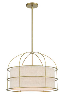 Gateway Park Five Light Pendant in Soft Brass (7|2155-695)