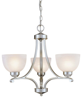 Paradox Three Light Mini Chandelier in Brushed Nickel (7|1423-84)