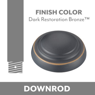 Minka Aire Ceiling Fan Downrod in Dark Restoration Bronze (15|DR524-DRB)