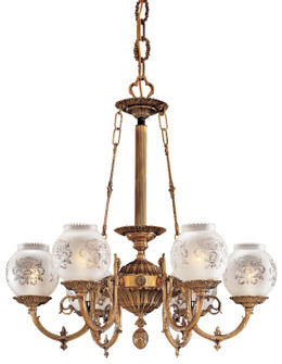 Metropolitan Six Light Chandelier in Antique Classic Brass (29|N801906)