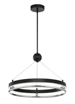 Grande Illusion LED Pendant in Coal W/ Polished Nickel Highli (29|N7993-572-L)