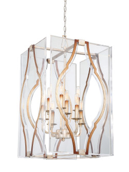 Brenton Cove Eight Light Pendant in Gold Mist Gold Leaf (29|N7768-683)