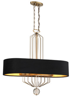 Grandeur Eight Light Island Pendant in Aged Antique Brass (29|N7339-790)