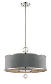 Luxour Six Light Pendant in Polished Nickel (29|N7326-613)