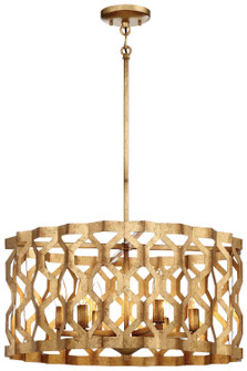 Coronade Six Light Pendant in Pandora Gold Leaf (29|N6775-293)