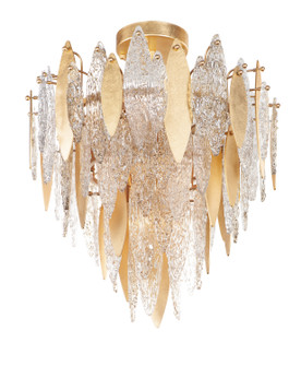 Majestic Ten Light Flush Mount in Gold Leaf (16|32320CLCMPGL)