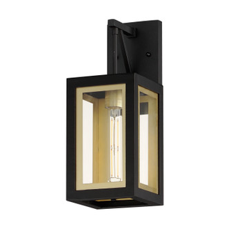 Neoclass One Light Outdoor Wall Sconce in Black / Gold (16|30052CLBKGLD)