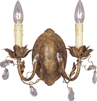 Elegante Two Light Wall Sconce in Etruscan Gold (16|2857EG)