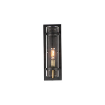 Capitol One Light Wall Sconce in Black / Antique Brass (16|2640BKAB)