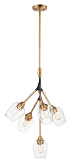 Savvy LED Pendant in Antique Brass / Black (16|26343CLABBK)