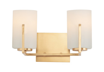 Dart Two Light Bath Vanity in Satin Brass (16|21282SWSBR)