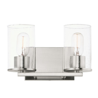 Sleek Two Light Bath Vanity in Satin Nickel (16|11842CDSN)