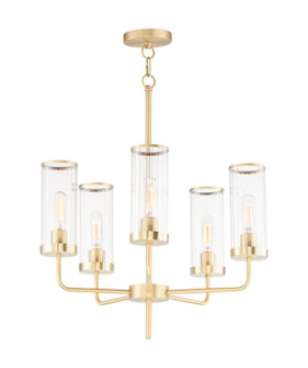 Crosby Five Light Chandelier in Satin Brass (16|11475CRSBR)