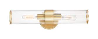 Crosby Two Light Wall Sconce in Satin Brass (16|11472CRSBR)