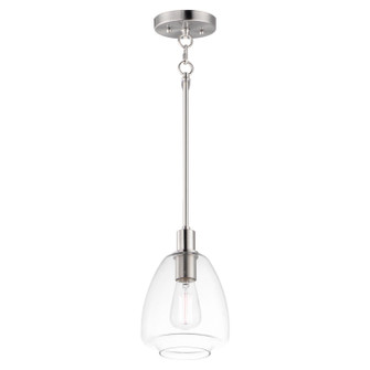 Babylon One Light Pendant in Satin Nickel (16|11112CLSN)