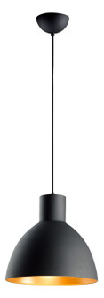 Cora One Light Pendant in Black / Gold (16|11024BKGLD)