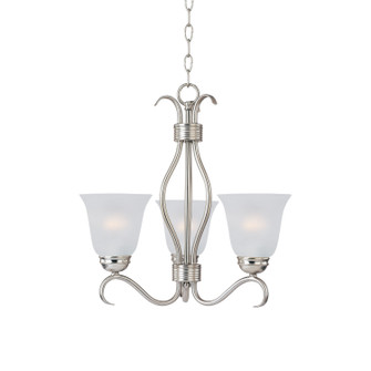 Basix Three Light Chandelier in Satin Nickel (16|10123FTSN)