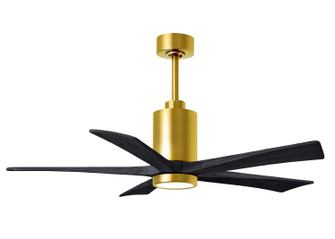 Patricia 52''Ceiling Fan in Brushed Brass (101|PA5-BRBR-BK-52)