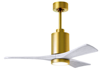 Patricia 42''Ceiling Fan in Brushed Brass (101|PA3-BRBR-MWH-42)