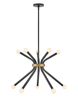 Axton LED Chandelier in Black (531|83855BK)