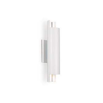 Dela LED Wall Sconce in White/Silver (347|WS41216-WH/SV)