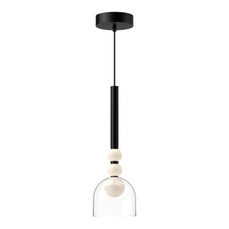 Rise LED Pendant in Black/Clear (347|PD30505-BK/CL)