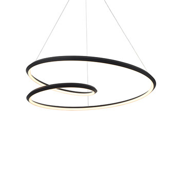 Ampersand LED Pendant in Black (347|PD22339-BK)