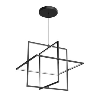 Mondrian LED Pendant in Black (347|PD16328-BK)