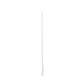 Taper LED Pendant in White (347|PD15824-WH)