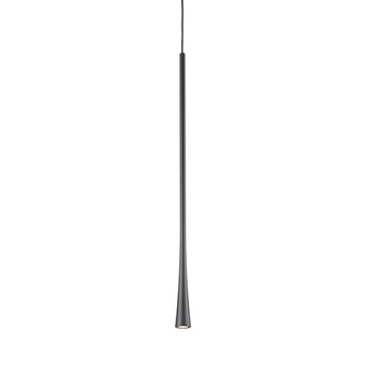 Taper LED Pendant in Black (347|PD15824-BK)