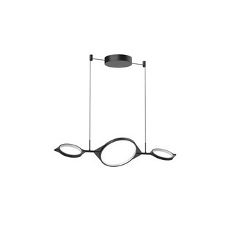 Serif LED Island Pendant in Black (347|LP84434-BK)