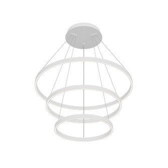 Cerchio LED Chandelier in White (347|CH87932-WH)