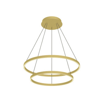 Cerchio LED Chandelier in Brushed Gold (347|CH87832-BG)